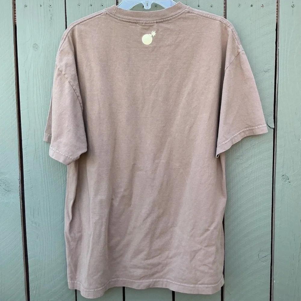 The Hundreds Vintage Brown Logo Tee with Orange Logo